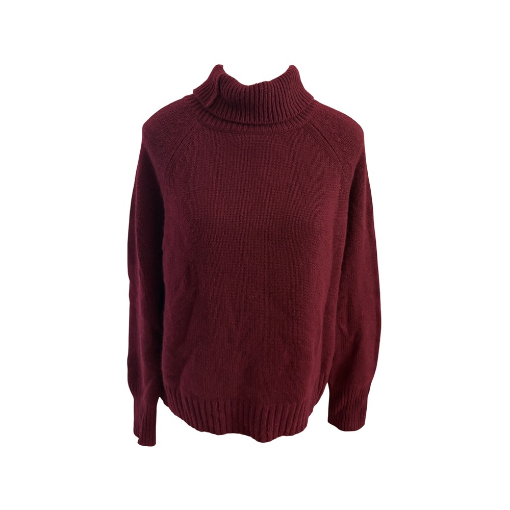 Nili Lotan Burgundy Nili Lotan Lanie Cashmere Turtleneck Sweater Size XS